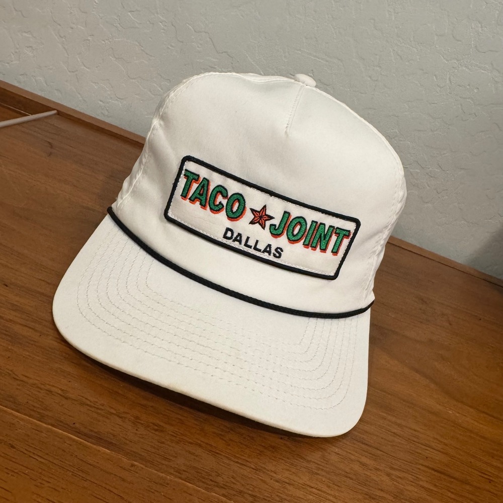 Imperial Taco Joint Dallas Hat Men OSFM White Excellent Rope Snapback Cap